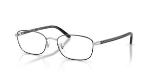 แว่นสายตา Rayban RX6551D-2861 มุมเฉียง สีดำ & เงิน สำหรับผู้ใช้ทุกเพศ