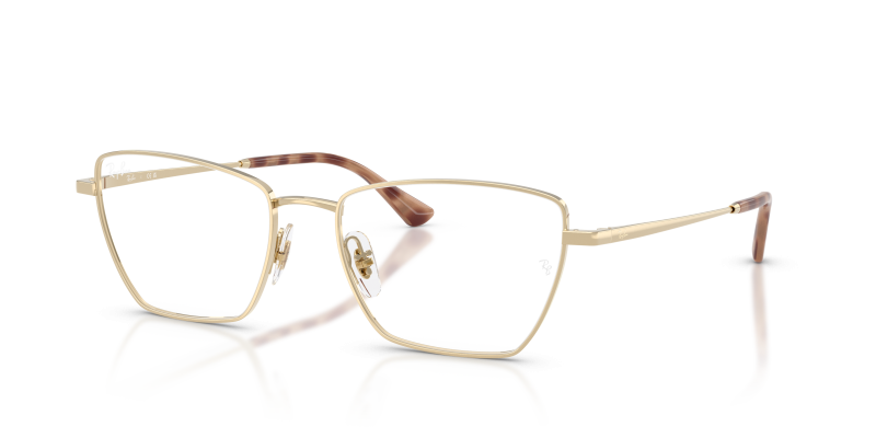 กรอบแว่นสายตา Rayban RX6552-2993 Pale Gold แว่นสายตา Rayban RX6552-2993 มุมเฉียง สีทองอ่อน สำหรับผู้ใช้ทุกเพศ