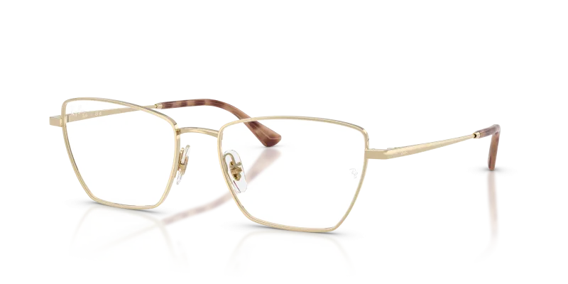 กรอบแว่นสายตา Rayban RX6552-2993 Pale Gold แว่นสายตา Rayban RX6552-2993 มุมเฉียง สีทองอ่อน สำหรับผู้ใช้ทุกเพศ