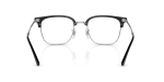 กรอบแว่นสายตา Rayban New Clubmaster RX7216F-2000 Black On Silver แว่นสายตา Rayban RX7216F-2000 ขาแว่นด้านใน