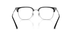 กรอบแว่นสายตา Rayban New Clubmaster RX7216F-2000 Black On Silver แว่นสายตา Rayban RX7216F-2000 ขาแว่นด้านใน