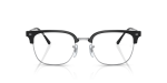 กรอบแว่นสายตา Rayban New Clubmaster RX7216F-2000 Black On Silver แว่นสายตา Rayban RX7216F-2000 ด้านหน้า