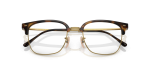 กรอบแว่นสายตา Rayban New Clubmaster RX7216F-2012 Havana On Arista แว่นสายตา Rayban RX7216F-2012 close-up ด้านหน้า