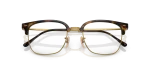 กรอบแว่นสายตา Rayban New Clubmaster RX7216F-2012 Havana On Arista แว่นสายตา Rayban RX7216F-2012 close-up ด้านหน้า