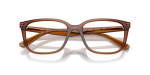 กรอบแว่นสายตา Rayban RX7248D-8409 Transparent Brown แว่นสายตา Rayban RX7248D-8409 close-up ด้านหน้า