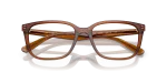 กรอบแว่นสายตา Rayban RX7248D-8409 Transparent Brown แว่นสายตา Rayban RX7248D-8409 close-up ด้านหน้า