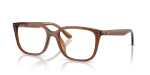 กรอบแว่นสายตา Rayban RX7248D-8409 Transparent Brown แว่นสายตา Rayban RX7248D-8409 มุมเฉียง สีน้ำตาลโปร่งใส สำหรับผู้ใช้ทุกเพศ