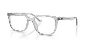 แว่นสายตา Rayban RX7248D-8411 มุมเฉียง สีเทาอ่อนโปร่งใส สำหรับผู้ใช้ทุกเพศ
