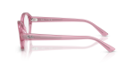 กรอบแว่นสายตา Rayban RX7257F-8435 Pink แว่นสายตา Rayban RX7257F-8435 มุมข้าง ขาแว่นสีชมพู