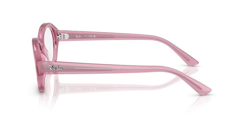 แว่นสายตา Rayban RX7257F-8435 มุมข้าง ขาแว่นสีชมพู
