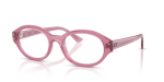 กรอบแว่นสายตา Rayban RX7257F-8435 Pink แว่นสายตา Rayban RX7257F-8435 มุมเฉียง สีชมพู สำหรับผู้ใช้ทุกเพศ