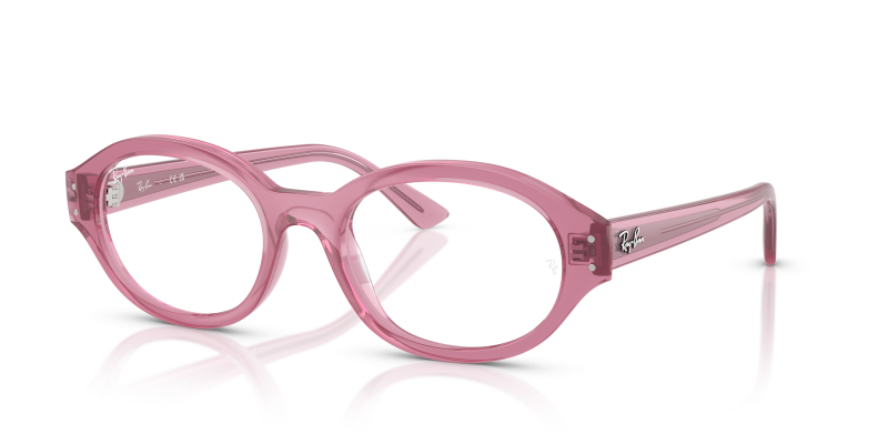 กรอบแว่นสายตา Rayban RX7257F-8435 Pink แว่นสายตา Rayban RX7257F-8435 มุมเฉียง สีชมพู สำหรับผู้ใช้ทุกเพศ