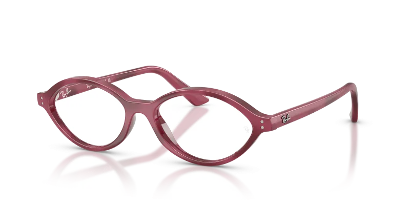 กรอบแว่นสายตา Rayban RX7265-8492 Violet Havana แว่นสายตา Rayban RX7265-8492 มุมเฉียง สีฮาวานาม่วง สำหรับผู้ใช้ทุกเพศ