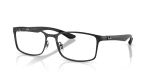 กรอบแว่นสายตา Rayban RX8424-2509 Black แว่นสายตา Rayban RX8424-2509 มุมเฉียง สีดำ สำหรับผู้ใช้ทุกเพศ