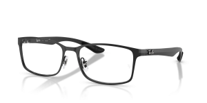 แว่นสายตา Rayban RX8424-2509 มุมเฉียง สีดำ สำหรับผู้ใช้ทุกเพศ
