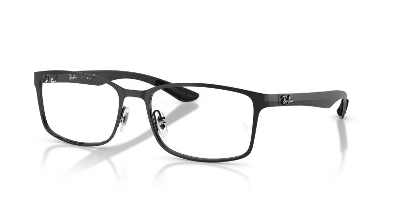 กรอบแว่นสายตา Rayban RX8424-2509 Black แว่นสายตา Rayban RX8424-2509 มุมเฉียง สีดำ สำหรับผู้ใช้ทุกเพศ