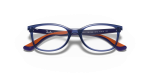 กรอบแว่นสายตา Rayban RY1586-3775 Transparent Blue แว่นสายตา Rayban RY1586-3775 close-up ด้านหน้า