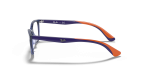 กรอบแว่นสายตา Rayban RY1586-3775 Transparent Blue แว่นสายตา Rayban RY1586-3775 มุมข้าง ขาแว่นสีน้ำเงิน
