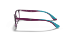 กรอบแว่นสายตา Rayban RY1586-3776 Transparent Violet แว่นสายตา Rayban RY1586-3776 มุมข้าง ขาแว่นสีม่วง