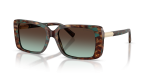 แว่นกันแดด Tiffany & Co TF4249F-84425D มุมเฉียง สี Brown Tiffany Havana สำหรับผู้หญิง