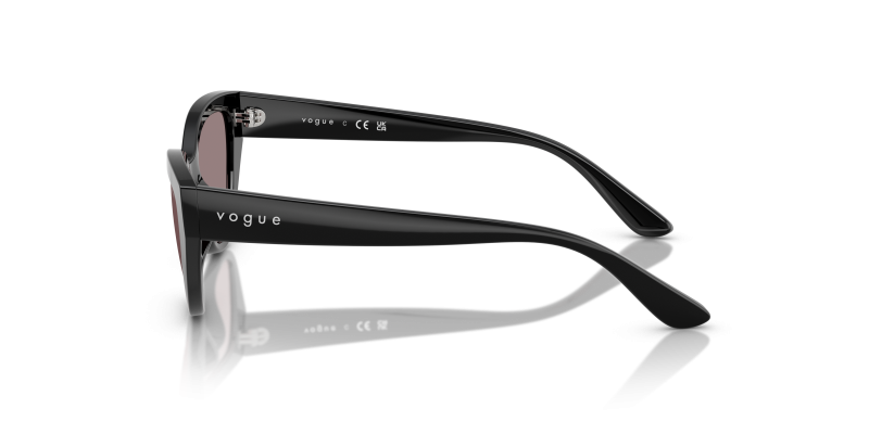 แว่นกันแดด Vogue VJ2026-W44/7N มุมข้าง ขาแว่นสีดำ