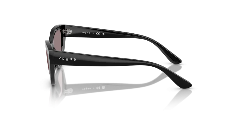 แว่นกันแดด Vogue VJ2026-W44/7N มุมข้าง ขาแว่นสีดำ