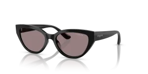 แว่นกันแดด Vogue VJ2026-W44/7N มุมเฉียง สีดำ สำหรับเด็กผู้หญิง