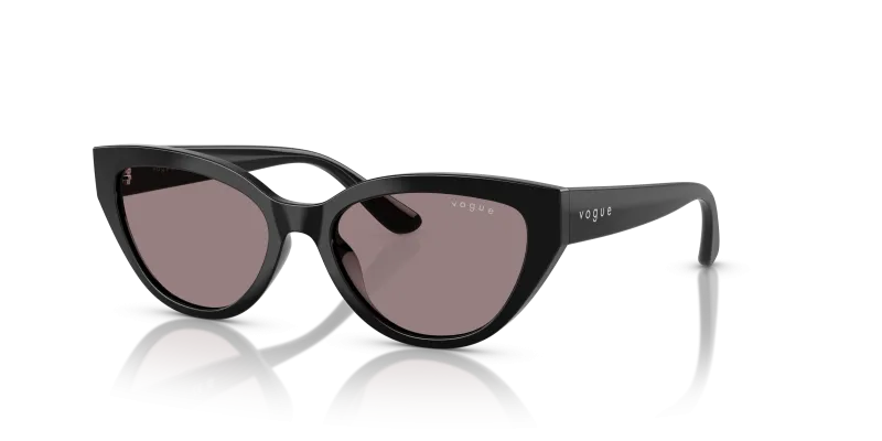 แว่นกันแดด Vogue VJ2026-W44/7N Black Violet แว่นกันแดด Vogue VJ2026-W44/7N มุมเฉียง สีดำ สำหรับเด็กผู้หญิง