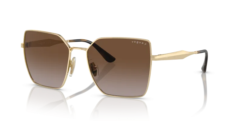 แว่นกันแดด Vogue VO4284S-848/T5 มุมเฉียง สีทองอ่อน สำหรับผู้หญิง