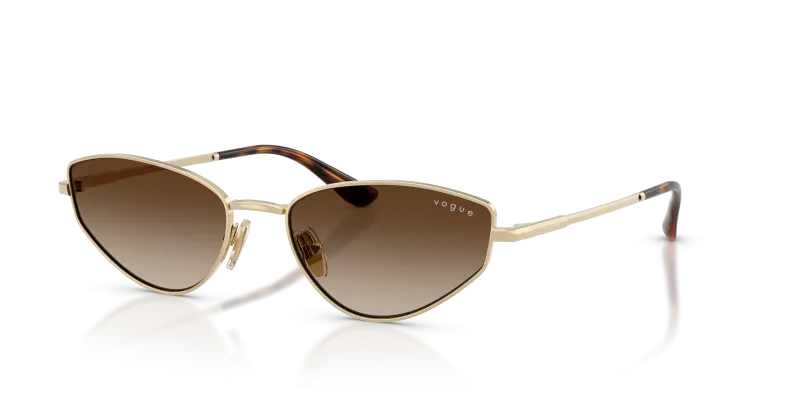 แว่นกันแดด Vogue VO4339S-848/13 มุมเฉียง สีทองอ่อน สำหรับผู้หญิง