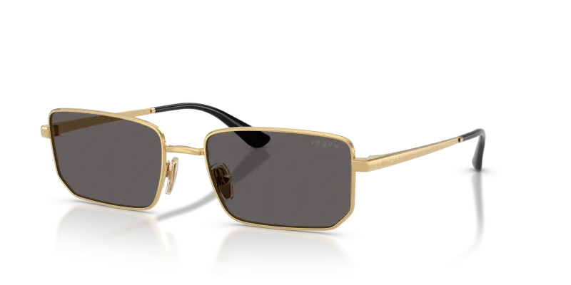 แว่นกันแดด Vogue VO4352S-280/87 Gold Black Smoke แว่นกันแดด Vogue VO4352S-280/87 มุมเฉียง สีทอง สำหรับผู้หญิง