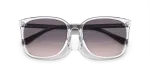 แว่นกันแดด Vogue VO5537SD-W74536 Transparent Pink Gradient Dark Violet แว่นกันแดด Vogue VO5537SD-W74536 close-up ด้านหน้า