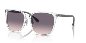 แว่นกันแดด Vogue VO5537SD-W74536 มุมเฉียง สีโปร่งใส สำหรับผู้หญิง