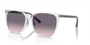 แว่นกันแดด Vogue VO5537SD-W74536 มุมเฉียง สีโปร่งใส สำหรับผู้หญิง