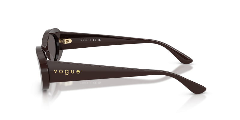 แว่นกันแดด Vogue VO5582S-225287 มุมข้าง ขาแว่นสีน้ำตาลเต็ม
