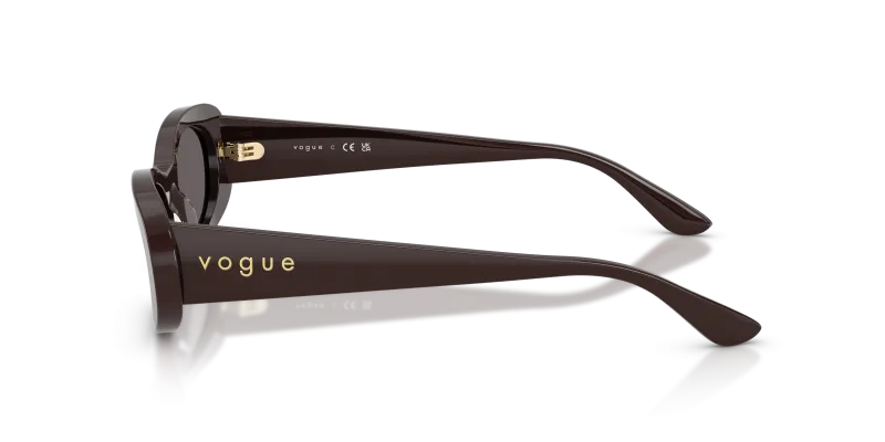 แว่นกันแดด Vogue VO5582S-225287 มุมข้าง ขาแว่นสีน้ำตาลเต็ม
