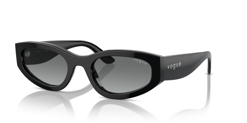 แว่นกันแดด Vogue VO5585S-W44/11 Black Gradient Grey แว่นกันแดด Vogue VO5585S-W44/11 มุมเฉียง สีดำ สำหรับผู้หญิง