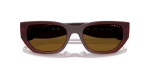 แว่นกันแดด Vogue VO5586S-328483 Full Bordeaux Dark Brown Polarized แว่นกันแดด Vogue VO5586S-328483 close-up ด้านหน้า