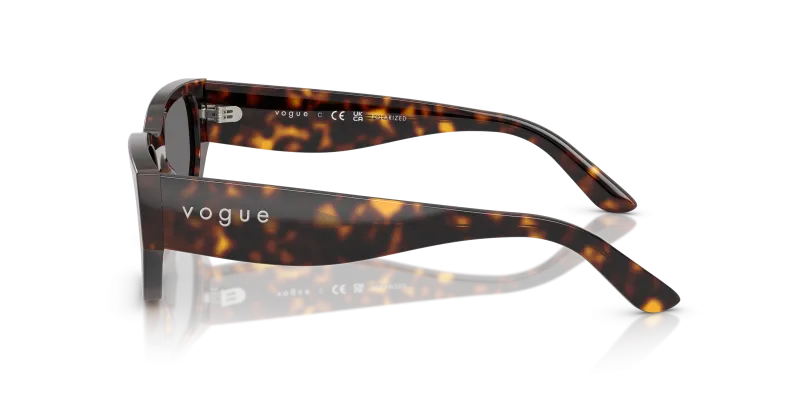 แว่นกันแดด Vogue VO5586S-W65681 มุมข้าง ขาแว่นสีฮาวานาเข้ม