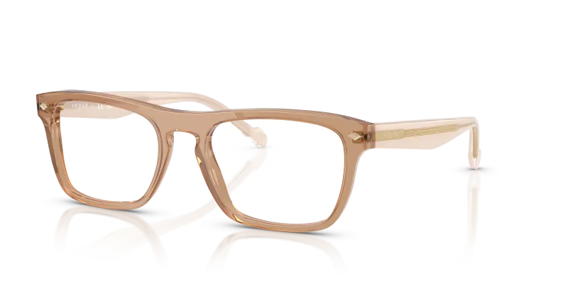 แว่นสายตา Vogue VO5619-3189 มุมเฉียง สีน้ำตาลโปร่งใส สำหรับผู้ชาย