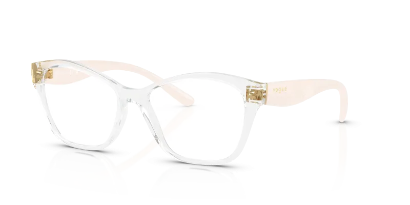 กรอบแว่นสายตา Vogue VO5628-W745 Transparent แว่นสายตา Vogue VO5628-W745 มุมเฉียง สีโปร่งใส สำหรับผู้หญิง