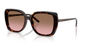 แว่นกันแดด Vogue VO5684SD-W65614 มุมเฉียง สีฮาวานาเข้ม สำหรับผู้หญิง
