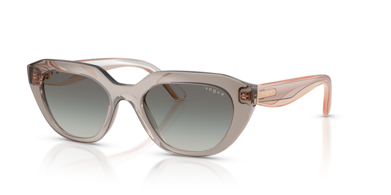 แว่นกันแดด Vogue VO5711S-330111 มุมเฉียง สี Milky Warm Grey สำหรับผู้หญิง