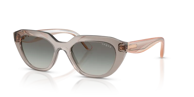 แว่นกันแดด Vogue VO5711S-330111 มุมเฉียง สี Milky Warm Grey สำหรับผู้หญิง