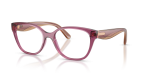 กรอบแว่นสายตา Vogue VO5712-3227 Transparent Violet แว่นสายตา Vogue VO5712-3227 มุมเฉียง สีม่วงโปร่งใส สำหรับผู้หญิง