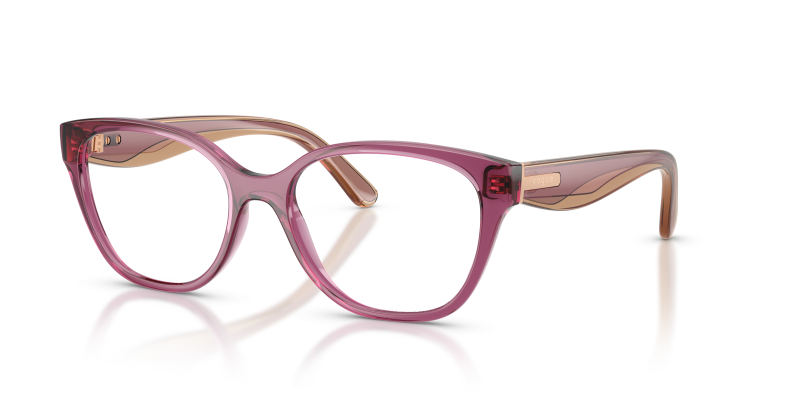 กรอบแว่นสายตา Vogue VO5712-3227 Transparent Violet แว่นสายตา Vogue VO5712-3227 มุมเฉียง สีม่วงโปร่งใส สำหรับผู้หญิง