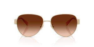 แว่นกันแดด Coach HC7186 900574 Shiny Light Gold Gradient Brown