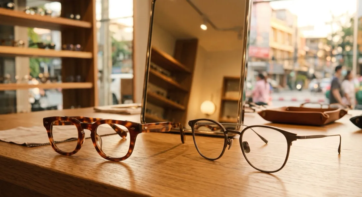 Garrett Leight vs Mykita ต่างกันยังไง เลือกให้เหมาะกับหน้าและการใส่ eyeglasses featured