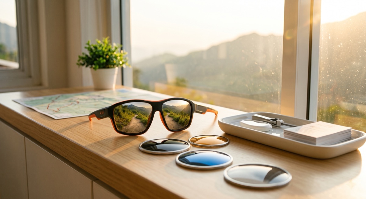 แว่นตาเดินป่าใส่แบบไหนให้สบายตาในแดดแรง sunglasses featured