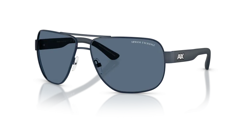 แว่นกันแดด Armani Exchange AX2012S 609980 มุมเฉียง สีน้ำเงินด้าน สำหรับผู้ชาย